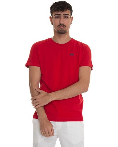 La Martina T-shirt girocollo mezza manica Serge - Rosso