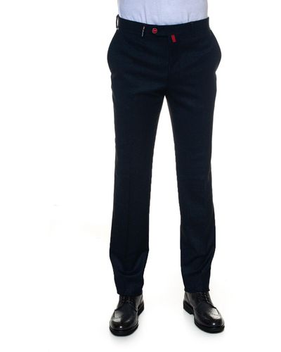 Kiton Pantalone modello chino - Blu