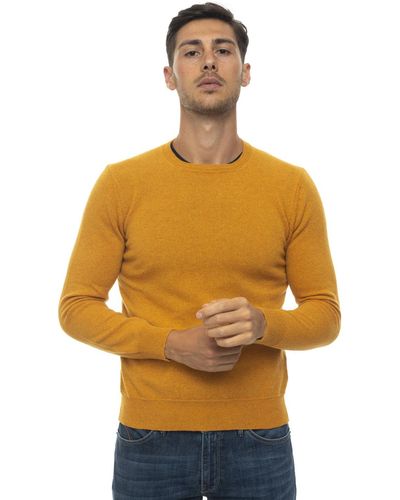 Andrea Fenzi Pullover girocollo - Giallo