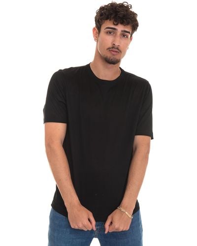 Gran Sasso T-shirt manica corta girocollo - Nero