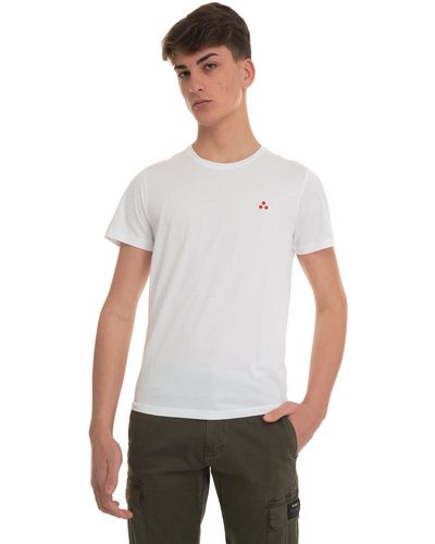 Peuterey T-shirt girocollo mezza manica MANDERLYPIM - Bianco