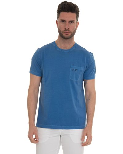 Fay T-shirt girocollo mezza manica - Blu