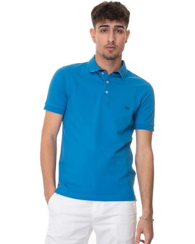 Fay Polo manica corta - Blu