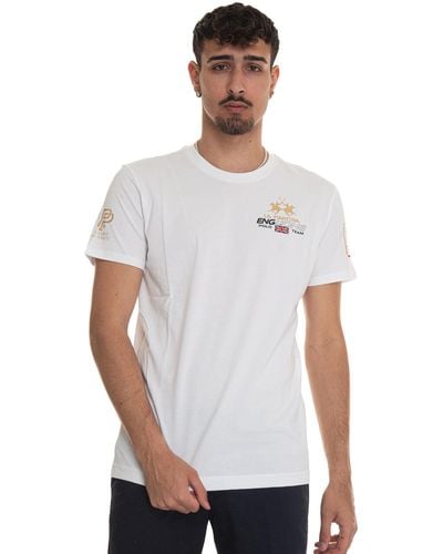 La Martina T-shirt girocollo mezza manica Yvon - Bianco
