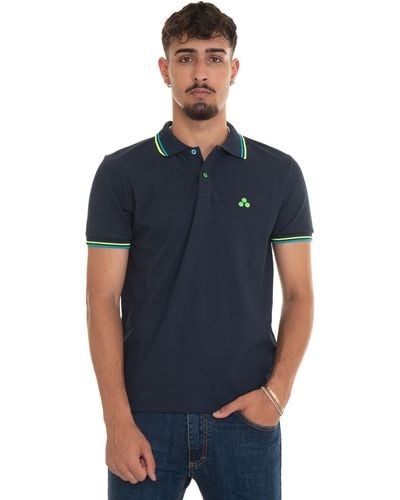 Peuterey Polo manica corta NEWSELANDINASTR - Blu