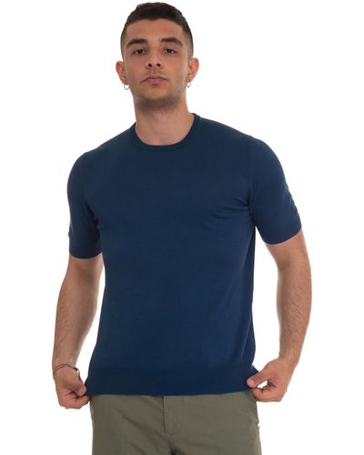 Gran Sasso T-shirt in maglina - Blu