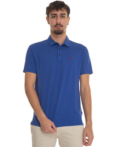 Peuterey Polo in jersey di cotone MEZZOLA01 - Blu