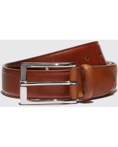 SCAROSSO Belts Cintura Cognac Classica Calf Leather - Brown