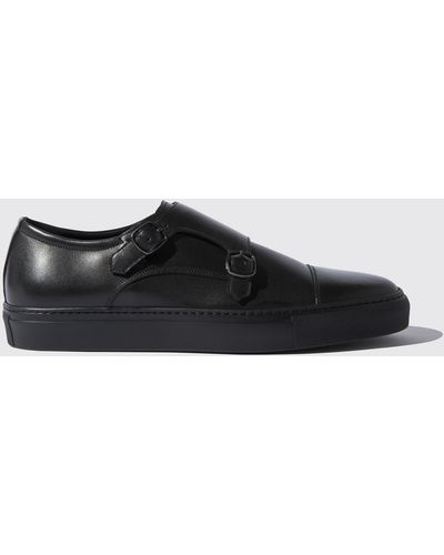 SCAROSSO Sneakers Fabio Nero Intenso Calf Leather - Black