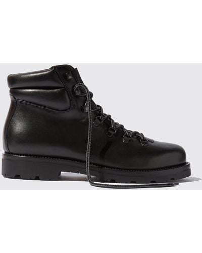 SCAROSSO Boots Edmund Black Calf Leather
