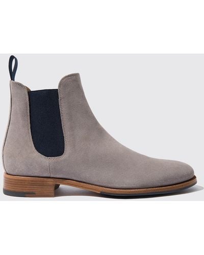 SCAROSSO Giancarlo Taupe Chelsea Boots - Brown