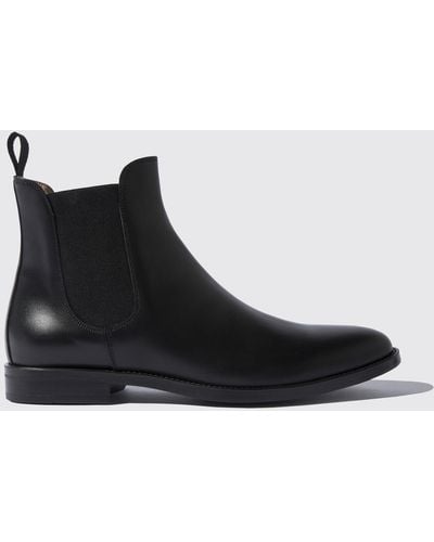 SCAROSSO Chelsea Boots Giacomo Nero Calf Leather - Black