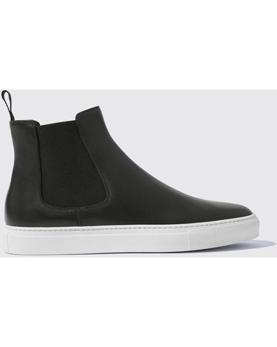 SCAROSSO Sneakers Tommaso Nero Calf Leather - Black