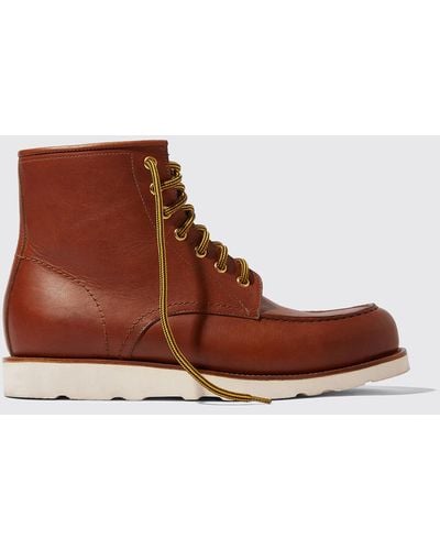 SCAROSSO Jake Cognac Boots - Brown
