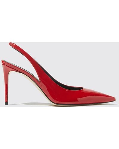 SCAROSSO High Heels Sutton Red Patent Lackleder - Rot