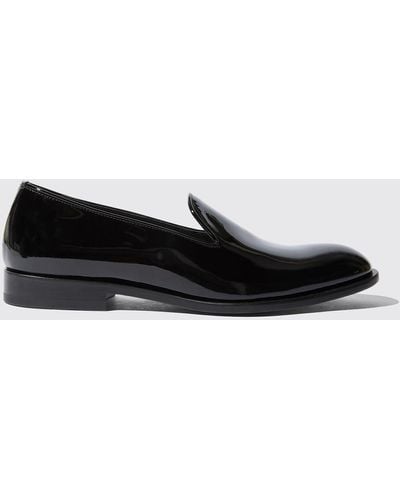 SCAROSSO Loafers & Flats George Patent - Black