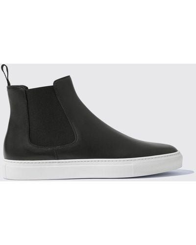 SCAROSSO Sneakers Tommaso Nero Calf Leather - Black