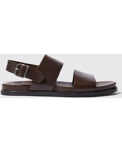 SCAROSSO Sandals Antonio Moro Calf Leather - Brown