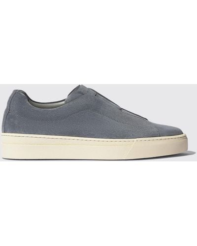SCAROSSO Luca Steel Suede Trainers - Black