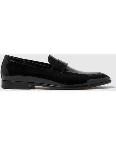 SCAROSSO Loafers Marzio Nero Vernice Patent Leather - Black