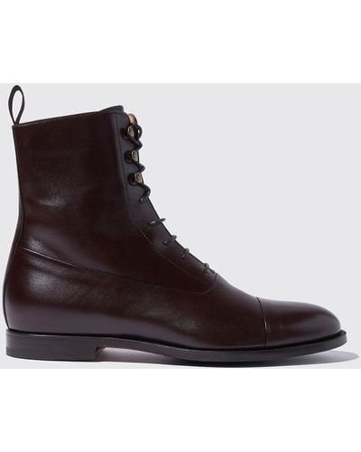 SCAROSSO Archie Brown Boots - Black