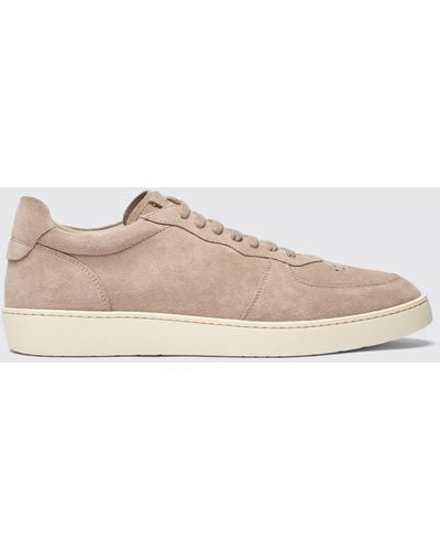 SCAROSSO Agostino Taupe Suede Trainers - Black