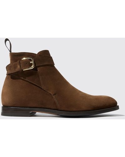 Scarosso Leonardo suede boots - Brown