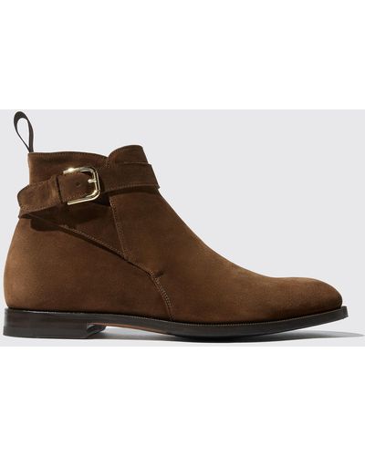 SCAROSSO Stiefel Taylor Tobacco Veloursleder - Braun