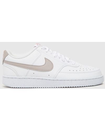 Nike Court Vision Next Nature Trainers In - White