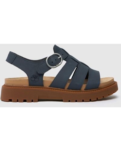 Timberland Clairemont Way Fisherman Sandals In - Blue