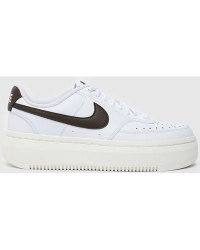 Nike Court Vision Alta Trainers In - White