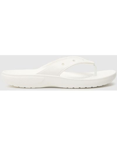 Crocs™ Classic Flip Sandals In - White
