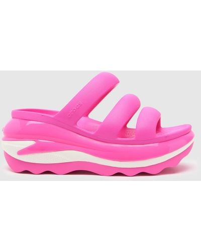 Crocs™ Mega Crush Triple Strap Sandals In - Pink