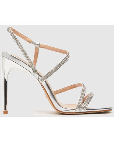 Schuh Ladies Shauna Embellished High Heels - Metallic