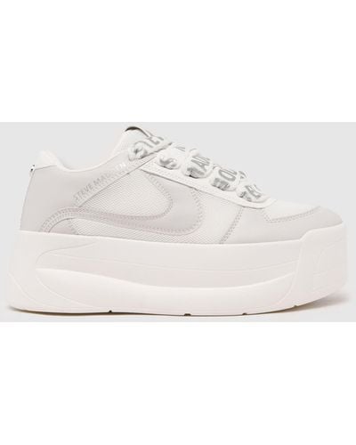 Steve Madden Charge Up Skate Trainer Trainers In - White