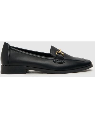 Schuh Lucena Snaffle Loafer Flat Shoes In - Black