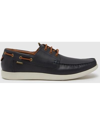Barbour Armada Boat Shoes In - Black