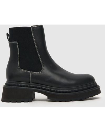 Schuh Alivia Chunky Chelsea Boots In - Black
