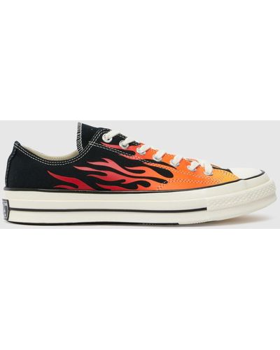 Converse Chuck 70 Ox Flames Trainers In - Red