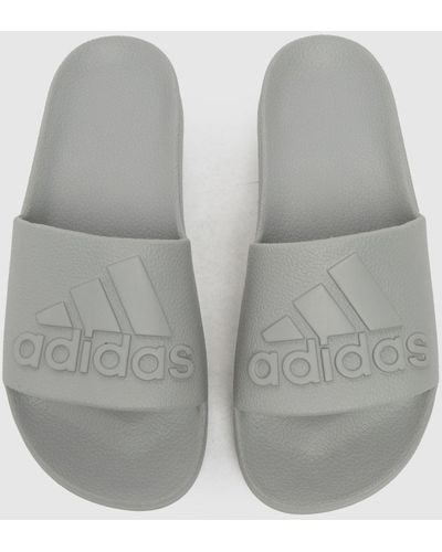 adidas Adilette Aqua Sandals In - Grey