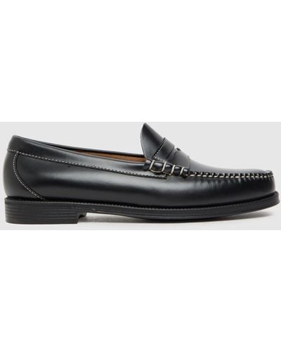 G.H. Bass & Co. Weejun Larson Penny Loafer Shoes In - Black