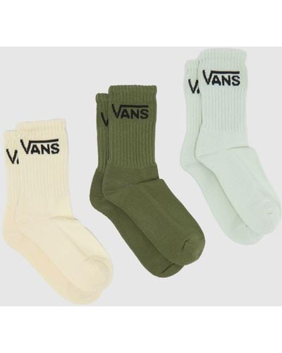 Vans Classic Crew Sock 3 Pack - Green