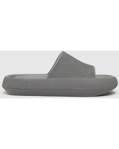 Schuh Hayes Slider Sandals In - Grey