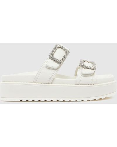 Steve Madden Monumental Sandals In - White