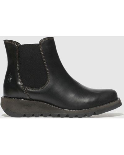 Fly London Salv Boots In - Black