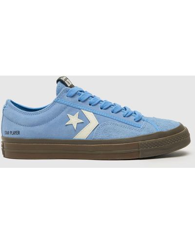 Converse star player clearance ox plimsolls in white