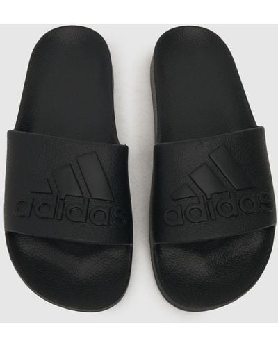 adidas Adilette Aqua Sandals In - Black