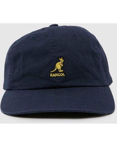 Kangol Washed Baseball Cap - Blue