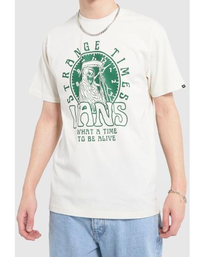 Vans Stranger Times T-shirt In White & Green