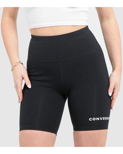 Converse Wordmark Bike Shorts In - Black